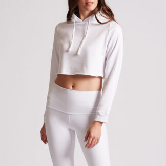 T6 Womens Cropped Long Sleeve Hoodie - 222A_SU_HEM
