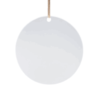 Ceramic Round Ornament - Front Print Only