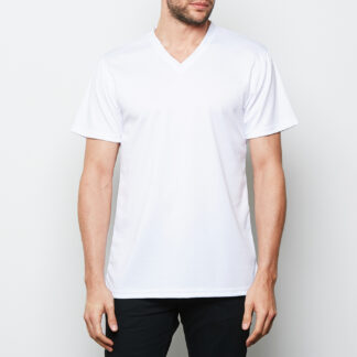 T6 Mens Short Sleeve V-Neck Jersey (Birdseye) - 169