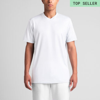 T6 Mens SS Sport V-Neck Tee - 350