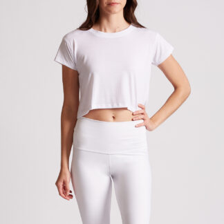 T6 Womens SS Cropped Crewneck Tee - 44